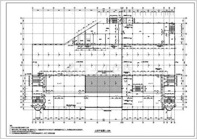 某地三层框架结构商业楼建筑设计施工图